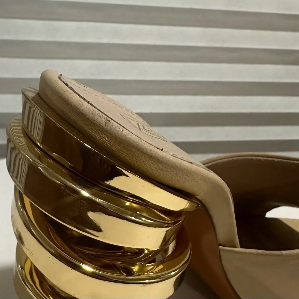 🌹KEEYAHRI🌸 Sarah Nappa Leather Sandals Size: 36 - Picture 9 of 16